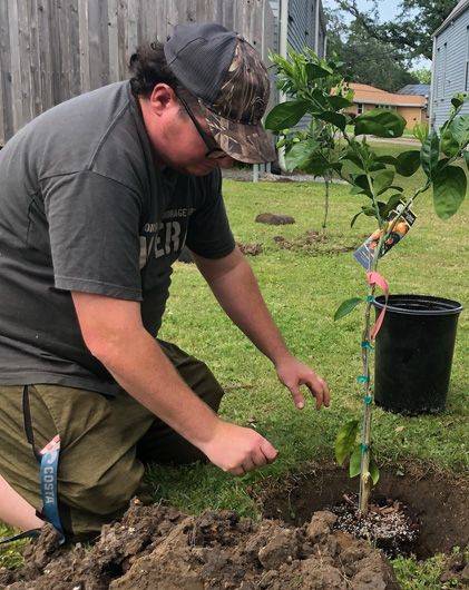 Gardening work at Bastion Community of Reslience