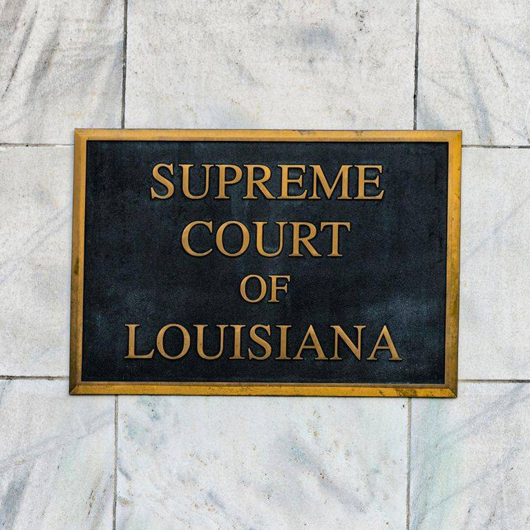 Louisiana Supreme Court sign