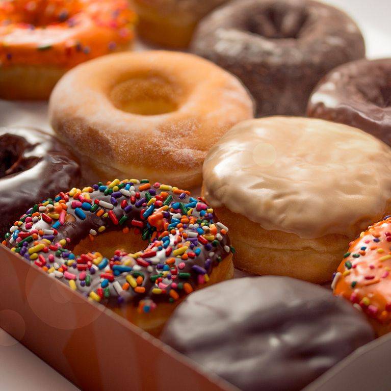 Box of donuts photograph